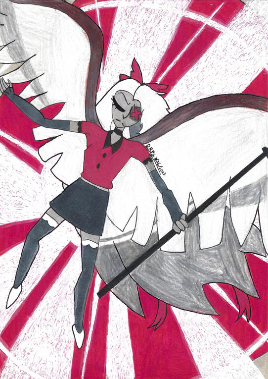 Fly on Renewed Wings, fanart of Hazbin Hotel