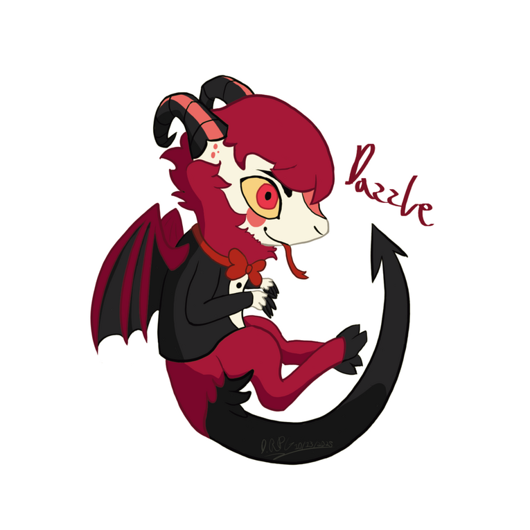 Dazzle, chibi fanart of Hazbin Hotel